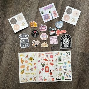 Sticker collection! Girly, feminist, activist.